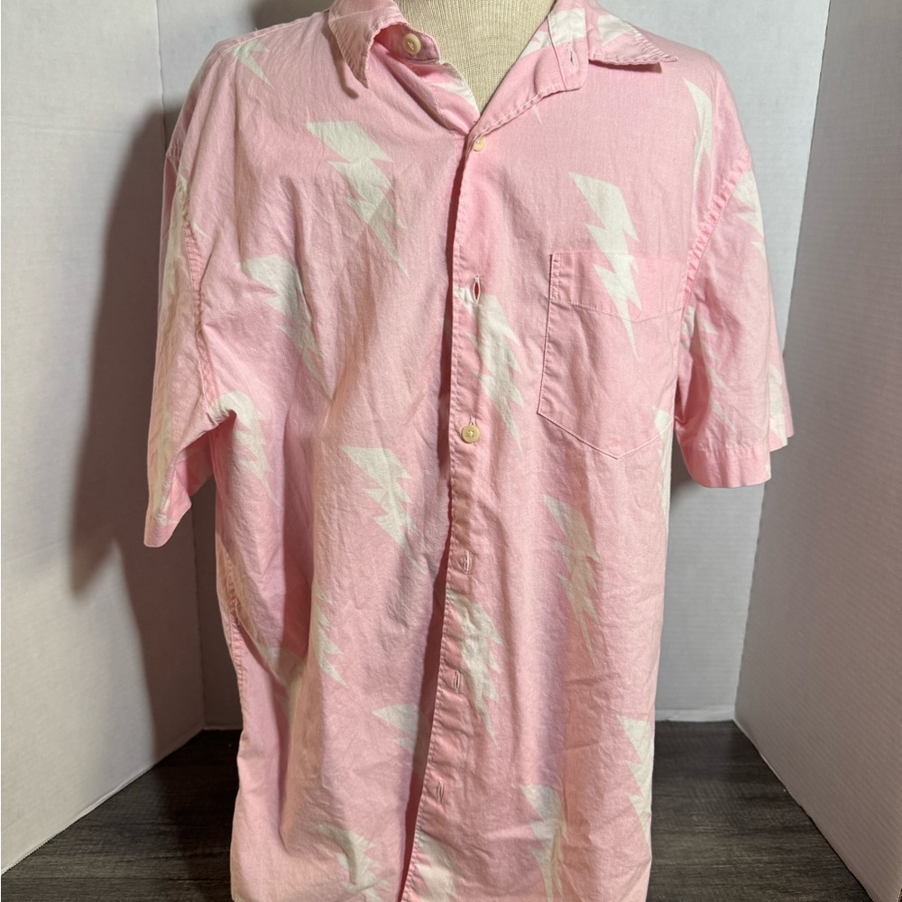 American Eagle Outfitters Pink Lightning Casual Shirt